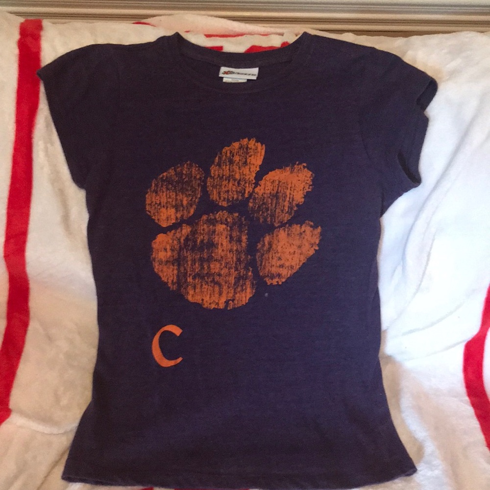 NWOT Sz M Womens Purple Clemson T-Shirt